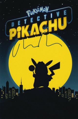 Ryan Reynolds Signed Autograph Pokémon Detective Pikachu Card 4x6 Wcoa