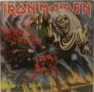 Iron Maiden The Number Of The Beast 1982 Us Pressing In Shrink Metal W/ Insert