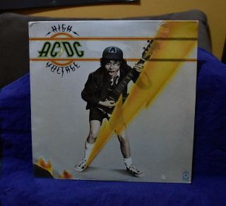 Ac/dc Very Rare Lp High Voltage 1976 Usa 1stpress Atco Records No Cutouts