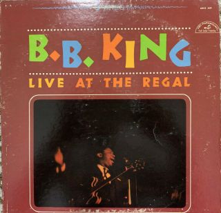 B.  B.  King - Live At The Regal - Stereo - Abc Records (vg,  /vg)
