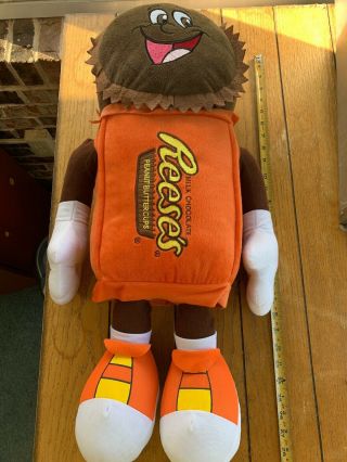 Hershey Chocolate World Park Reeses Peanut Butter Cup Plush Candy Bar 26”