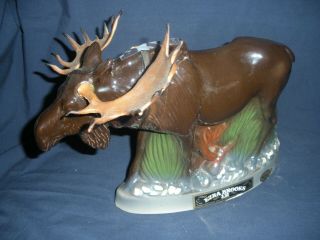 Ezra Brooks 1972 Bull Moose Decanter 185