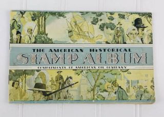 1937 American Historical Series Stamp Album,  American Oil Company