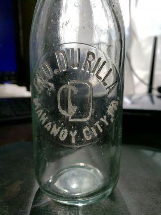 Mahanoy City,  Pa/ Geo.  Durilla (cd) / Clear Blob Top Bottle Beer Soda