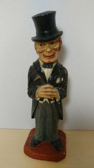 Vintage Syroco Old Codger Top Hat Man Figural Corkscrew Wine Bottle Opener
