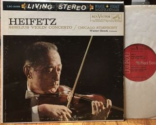 Heifetz,  Sibelius Violin Concerto In D Minor,  Op.  47,  Rca Living Stereo Lsc - 2435
