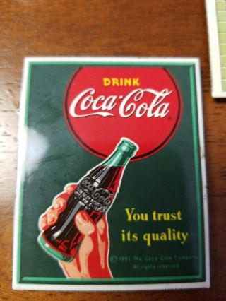 Coca Cola bottle cap Magnets Vintage set of 7 13 5