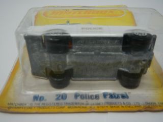 Matchbox Rolamatic Police Patrol No.  20 (2) 3