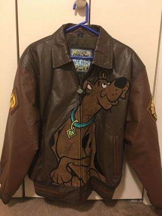 Scooby - Doo Leather Jacket,  Men’s Large Size L,  Cartoon Network,  Never Worn