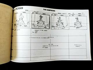 The Simpsons Production SIMPSON CHRISTMAS STORIES Ac3 Storyboard 69 pgs 5