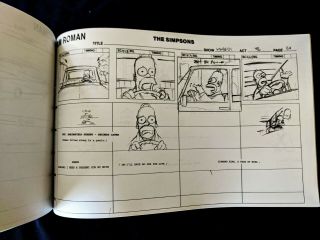 The Simpsons Production SIMPSON CHRISTMAS STORIES Ac3 Storyboard 69 pgs 6