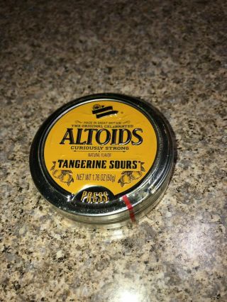 Altoids Tangerine Sours (one Collectors Tin) Very Rare And Hard To Find