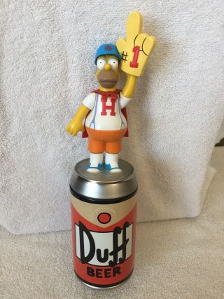 Duff Beer Custom Keg Tap Handle Mascot Homer Simpson Christmas Xmas Father 