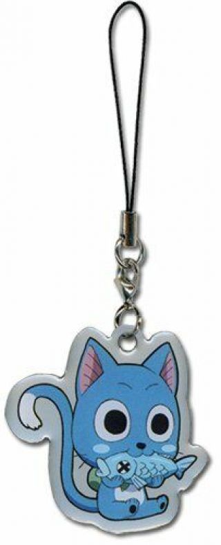 Fairy Tail: Happy Cell Phone Charm By Ge Animation