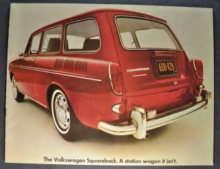 1969 Volkswagen Squareback Wagon Brochure 69 Vw Canadian