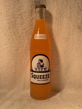 Full 10oz Squeeze Orange Acl Soda Bottle Ronceverte,  West Virginia