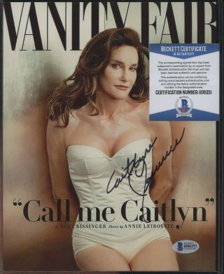 Caitlyn Bruce Jenner Signed 8x10 Photo Autographed Auto Beckett Bas 2