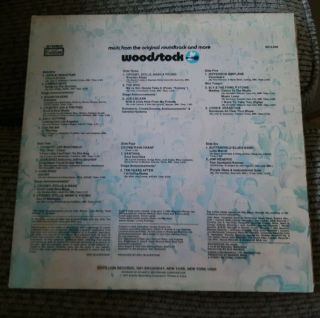 WOODSTOCK 3 RECORD ALBUM SET 1970 Pressing COTILLION Hendrix The Who 2