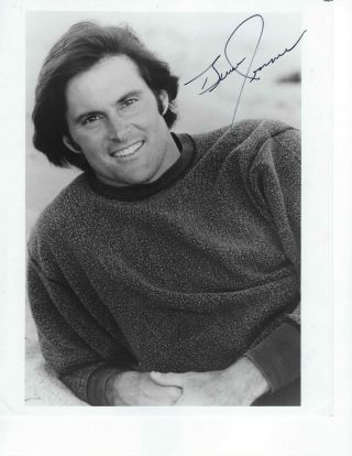 Bruce Jenner Hand Signed 8x10 Autographed Photo With - Olympic Gold Medalist