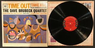 The Dave Brubeck Quartet Time Out Take Five Columbia 6 Eye W/sleeve
