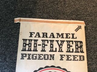 Antique - Rare Faramel Paper Pigeon Feed Bag - Reading,  Pa.  - Dutch Hex Sign - 1900 ' s 6