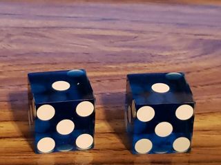 SANTA FE STATION Las Vegas w Matching s Dice Blue with Silver Logo 4