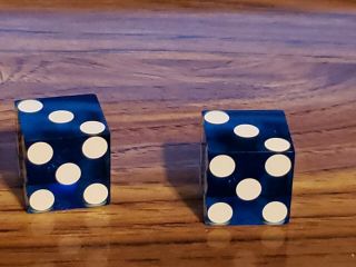 SANTA FE STATION Las Vegas w Matching s Dice Blue with Silver Logo 5