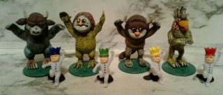 Vintage Where The Wild Things Are Book Cake Toppers Miniature Plastic Figures