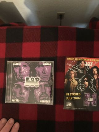 Eric Singer Project Cd With Signed Promo Postcard Bruce Kulick Out Of Print