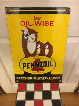 Penzoil Be Oilwise Sign