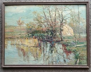 Fine American Impressionist Landscape,  Manner Of Ernest Lawson