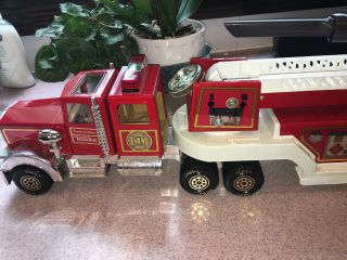 Vintage 1980’s Tonka Hook And Ladder Fire Truck.  33” Long.  Engine No 1 5