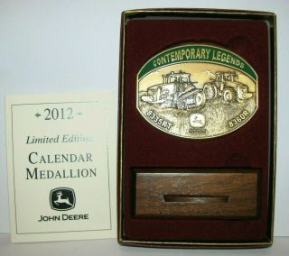 John Deere 8335rt & 8360r Tractor 2012 Calendar Medallion Contemporary Legends