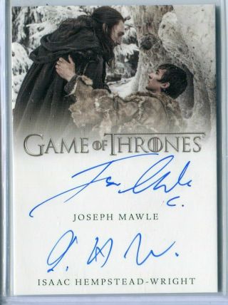 2019 Game Of Thrones Inflexions Joseph Mawle / Isaac Hempstead - Wright Auto