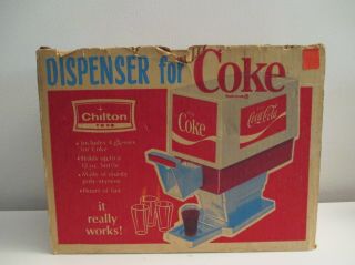 Vintage Chilton Toy Soda Fountain Dispenser for Coke Coca - Cola Bottle 8