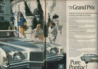 1971 Pontiac Grand Prix - 2 - Page Vintage Car Ad