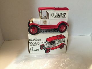 1st Collector Series 1913 Texaco Model T Van Coin Bank Ertl 1984 2128