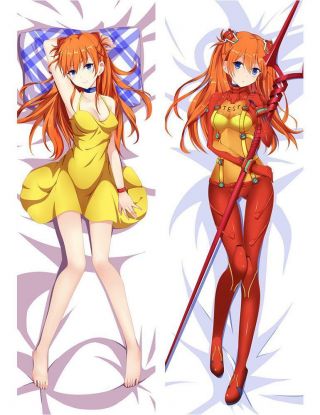 160cm Anime Neon Genesis Evangelion Asuka Soryu Dakimakura Body Pillow Case B2