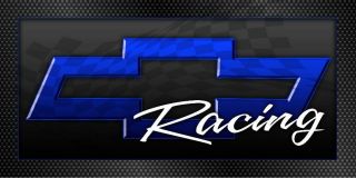 Chevrolet Chevy Racing Logo Garage Shop Trailer Vinyl Banner Sign - Blue