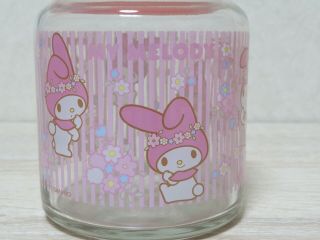 RARE 2011 Sanrio Japan My Melody Glass Bottle Jar Pot Canister 3