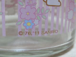 RARE 2011 Sanrio Japan My Melody Glass Bottle Jar Pot Canister 6