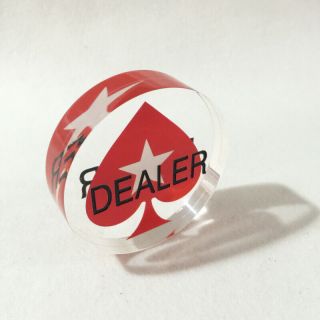 3 Inches Acrylic Casino Dealer Button Texas Hold 