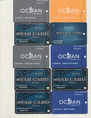 10 - - - Various - - Atlantic City,  Nj - - - - Slot Cards - - - Sc - - 24