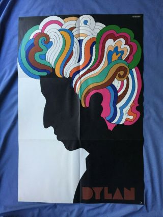 Bob Dylan Milton Glaser Poster Only From The 1967 Columbia Greatest Hits Lp