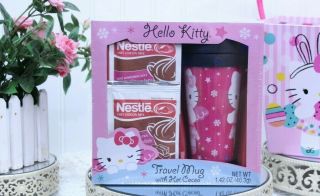 Hello Kitty Travel Mug In Package By Sanrio Hot Cocoa Outdated L - 73