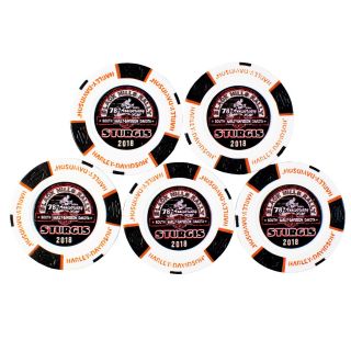 Harley - Davidson® Black Hills Group 78th Rally Poker Chip 5 Store Set