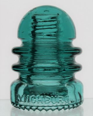 Blue Aqua Cd 205 Lynchburg No.  530 Made In U.  S.  A.  Glass Insulator