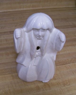 Benihana Of Tokyo Rare White Noh Opera " Ghost " Ceramic Collectible Mug