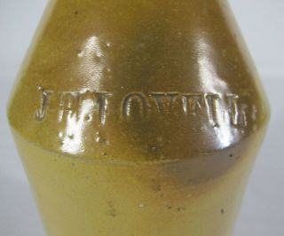 Antique C.  1850 Pre Prohibition Stoneware Beer Bottle Incised J.  H.  Lovell Yqz