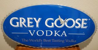 Grey Goose Vodka Tin Metal Sign Advertising 28 " X 14.  5 "
